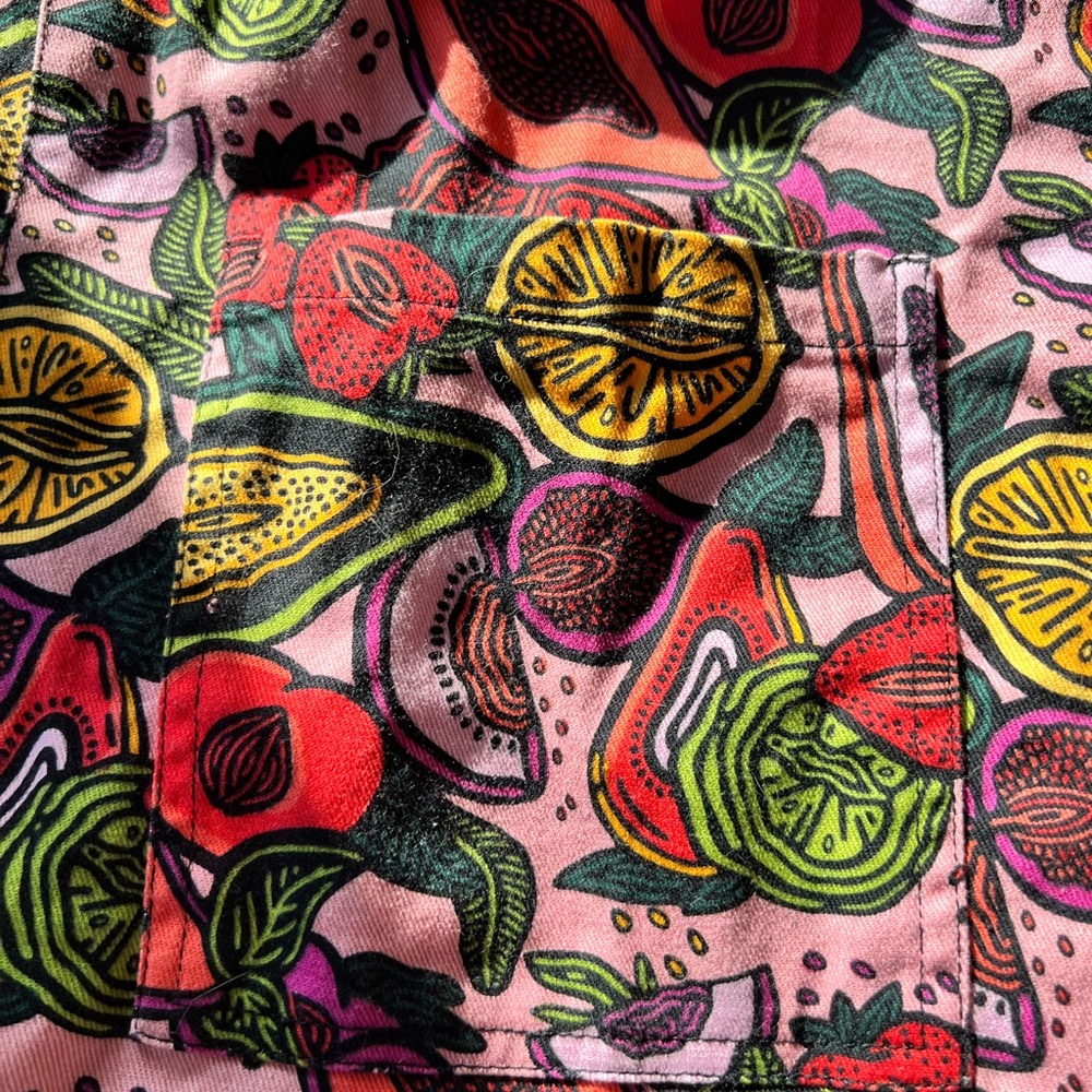 Lucy & Yak Limited Edition Vulvarees & Fruit Print Women's Overalls🍒 - Picture 2 of 6